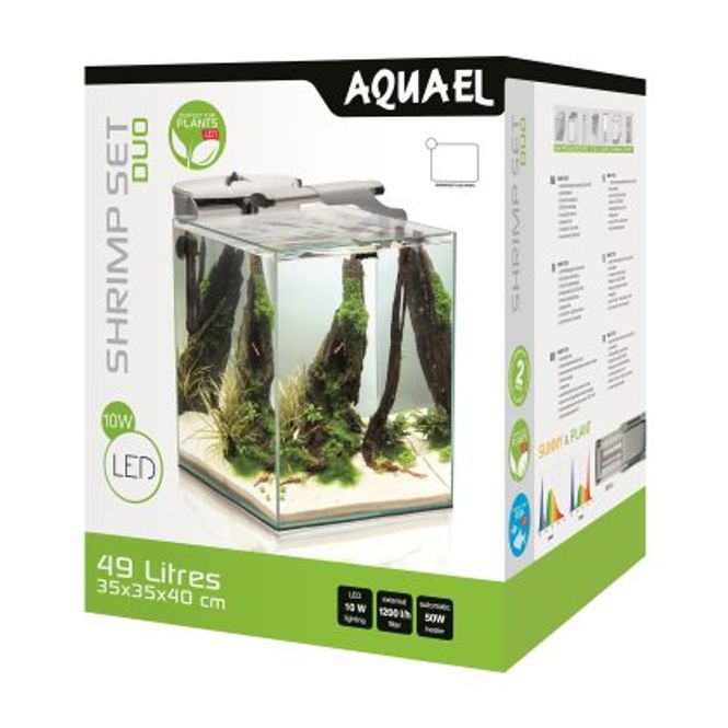 Hovedbilde Aquael Shrimpset Duo 49liter hvit
