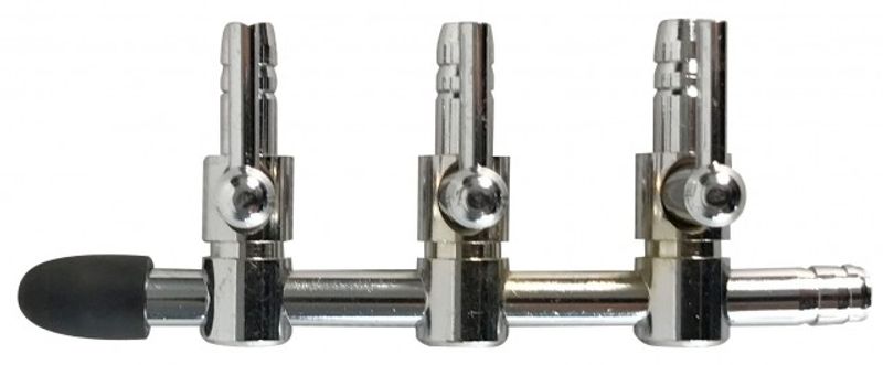 Steel valve 3 output (3 way )