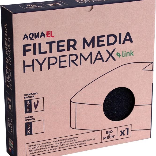 Hovedbilde AQUAEL Hypermax Sponge Filter Cartridge Standard 20ppi