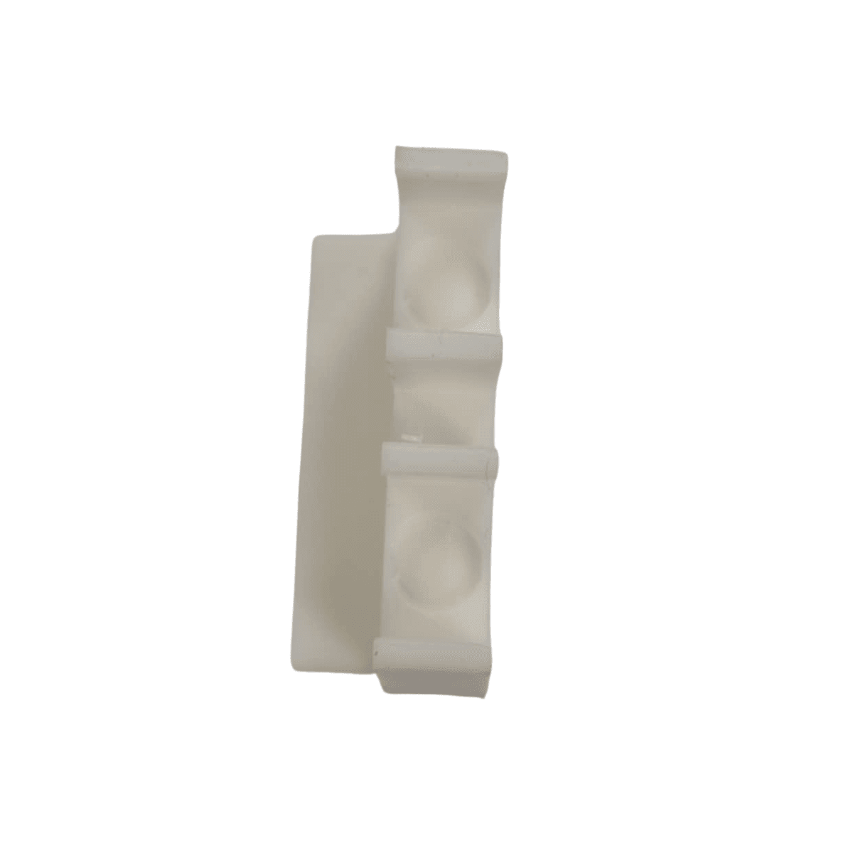 AB Ledlys Holder For 2 Ledskinner 2 pk 4mm Glasstykkelse Hvit 