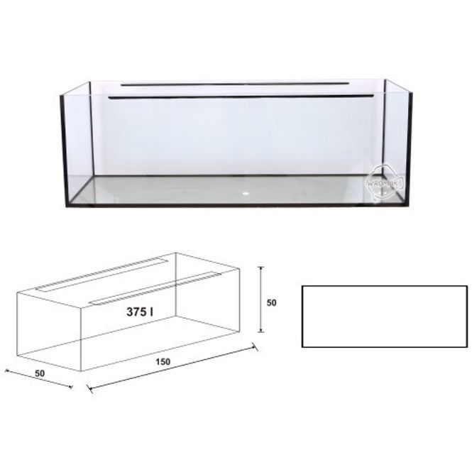 Hovedbilde Aquael Helglass Akvarie 150x50x50, 375 l