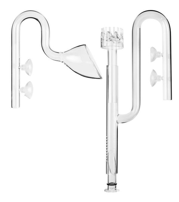 Hovedbilde AA Glass inlet/outlet with skimmer (12/16 mm)