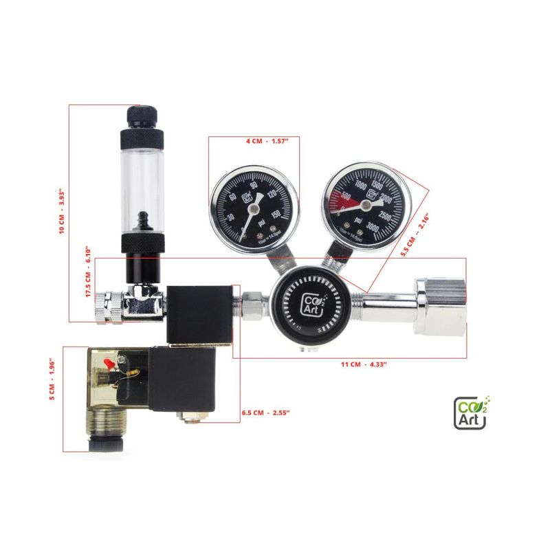 CO2Art Pro-SE Series Dual-Stage CO2 Regulator 